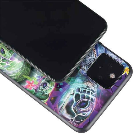 Rainbow Sea Turtles by Sheena Pike Google Pixel 4a 5G Skin